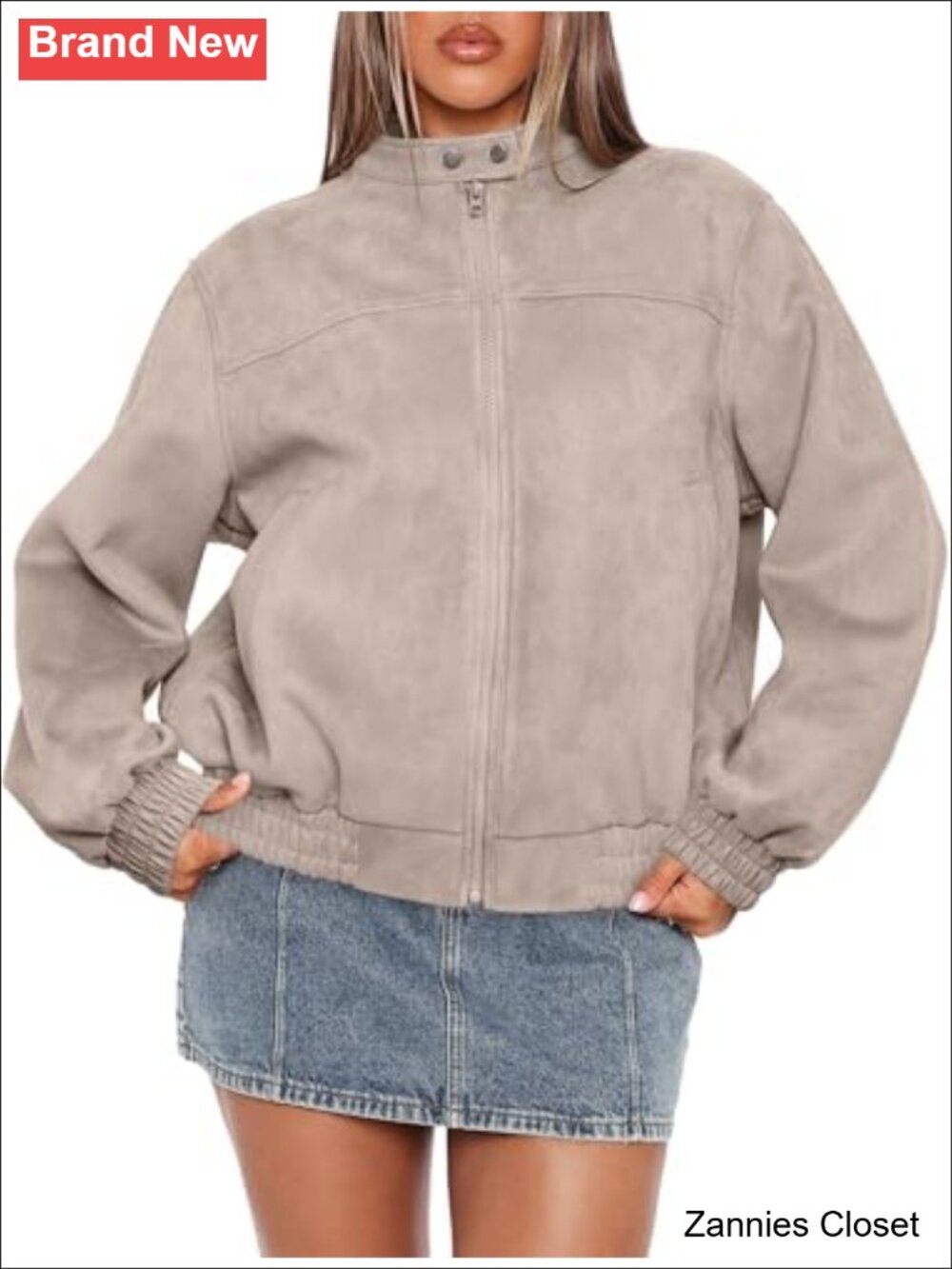 β¨ Oversized Faux Leather Motorcycle Bomber Jacket Women Y2K Zip